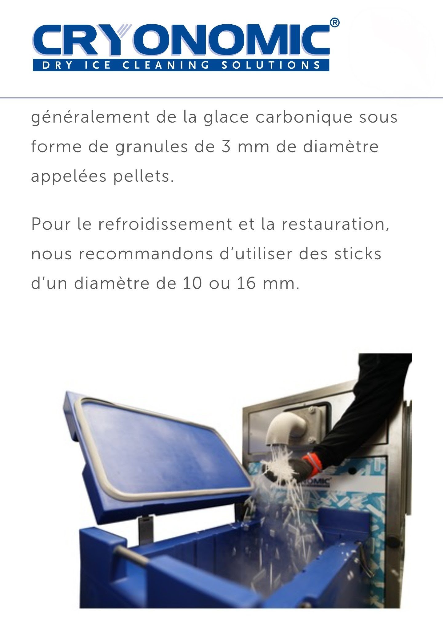 nettoyage cryogénique